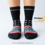 Hand Knitted Socks HimalayanKraft Black-1