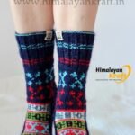 Hand Knitted Socks HimalayanKraft Blue-1