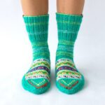 Hand Knitted Socks HimalayanKraft Light Green – 1-1